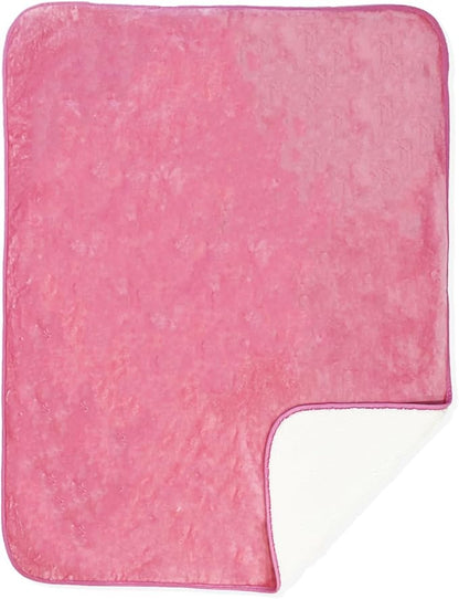 Bucephalus Waterproof Dog Blanket, Thick Reversible Soft Pet Blankets for Couch Bed Protection, Pee Proof Sherpa Fleece Blanket for Small Medium Large Dogs Puppy Cats Washable (Pink,30"_40")