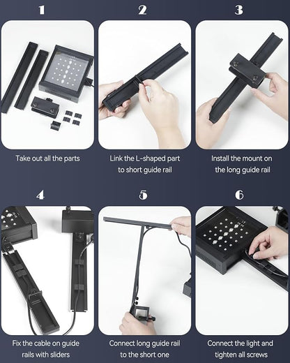 Pawfly 50 W Saltwater Aquarium Light for SPS & LPS Corals, Clip-On Dimmable LED Reef Light with Adjustable Brightness, Day/Night Modes, Timer, Blue RGB Violet UV Lighting for 1-40 Gallon Fish Tank