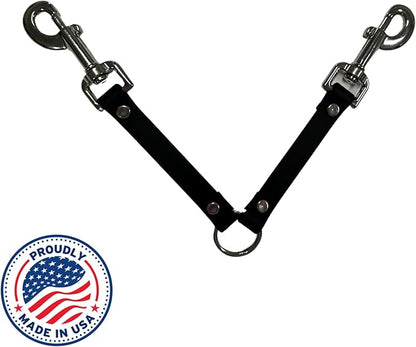 SparkDog Collars Dog Crate Fan Hanger, HotDawg Utility Strap, BioThane Ryobi P3320 Fan Hanger for Ruffland Dog Kennel, Bucket Holder Utility Strap - Made in The USA (Snaps Black)