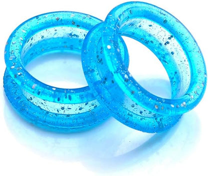 12Pcs Soft Silicone Scissors Finger Rings Grips Inserts Grooming Shear Thumb Inserts Finger Protector Ring Scissor Accessories for Barber Hair Cutting Scissors Pet Shears, Random Color