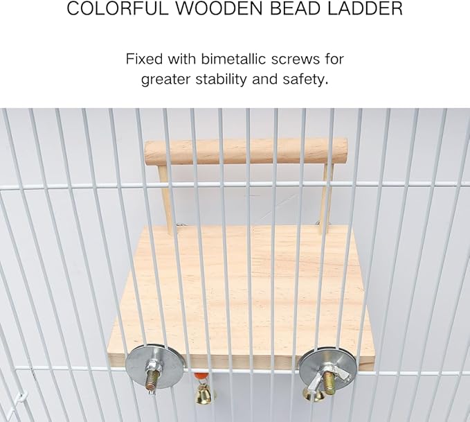 Bird Perches Platform Swing Parakeet Toys for Budgies Cockatiels Lovebird and Other Bird Toys Cage Accessories