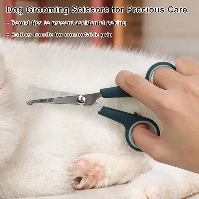 Pet Nail Clippers Trimmer and Grooming Kit, 8 Pieces Pet Grooming Kit - Dematting Comb,Slicker Brush,dog nail trimmer,collapsible bowl and dog toothbrush for Removing Knots and Hair for Dog,Cat