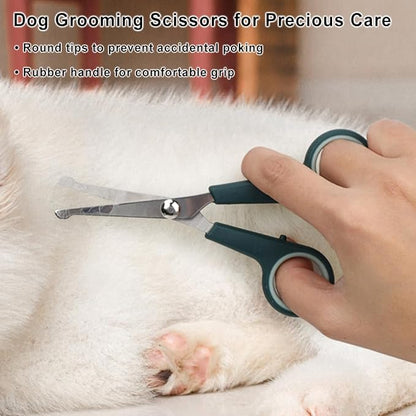 Pet Nail Clippers Trimmer and Grooming Kit, 8 Pieces Pet Grooming Kit - Dematting Comb,Slicker Brush,dog nail trimmer,collapsible bowl and dog toothbrush for Removing Knots and Hair for Dog,Cat