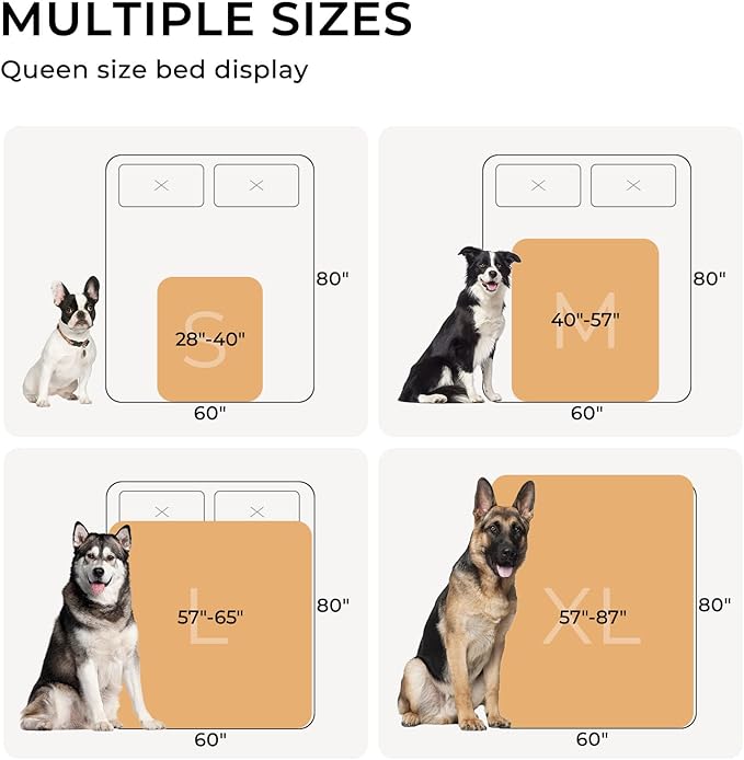 Waterproof Pet Blanket, Liquid Pee Proof Dog Blanket for Sofa Bed Couch, Reversible Sherpa Fleece Furniture Protector Cover for Small Medium Large Dogs Cats, Black X-Largeï¼85" x 57"ï¼