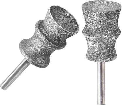 Diamond Dremel Dog Nail Grinder Bits for Rotary Tool-1/8'' Dremel Dog Nail Grinder Attachment-Pet Nail Grinder Bit Work for Animals Nail Care 2-Pack (A&B)