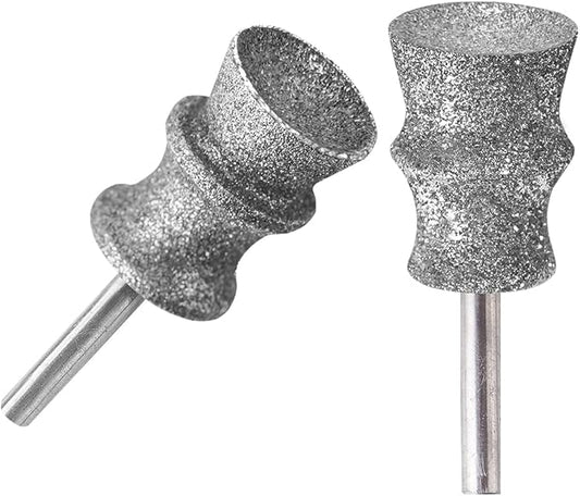Diamond Dremel Dog Nail Grinder Bits for Rotary Tool-1/8'' Dremel Dog Nail Grinder Attachment-Pet Nail Grinder Bit Work for Animals Nail Care 2-Pack (A&B)