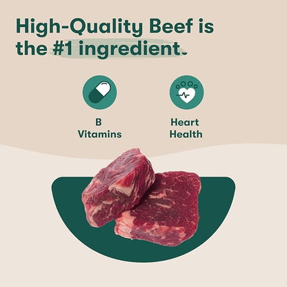 Jinx Tenders Beef Jerky Dog Treats, All Natural Ingredients, Soft and Chewy, Low-Calorie, Slow-Smoked Beef & Liver, No Fillers, 5oz, 6 Pack