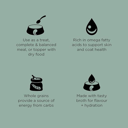 Go! Solutions Skin + Coat Care, Wet Dog Food, Turkey and Salmon Pâté with Grains Sensitive Skin, 12.5 oz