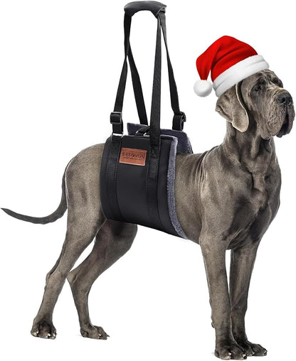 Dog Sling for Large Dogs Hind Leg Support, Magic Tape Dog Lift Harness, Soft Dog Support Harness for Back Legs, Hip Support Harness to Help Senior, Injured, Disabled and After ACL Surgery