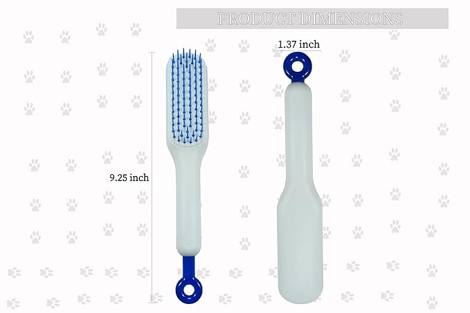 Stretchable Puppy Brush ï¼ Soft Dog Brush - Gentle Grooming Brush for Small Dogs, Perfect for Yorkie, Shih Tzu, Maltipoo ï¼_og Hair Remover Brush (White)