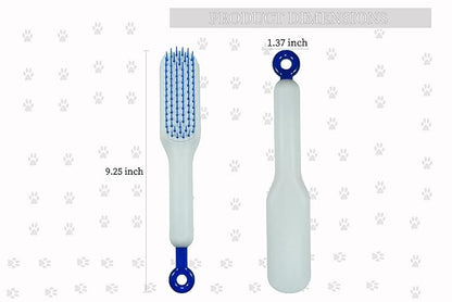 Stretchable Puppy Brush ï¼ Soft Dog Brush - Gentle Grooming Brush for Small Dogs, Perfect for Yorkie, Shih Tzu, Maltipoo ï¼_og Hair Remover Brush (White)