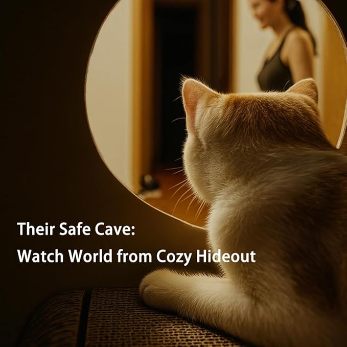 3-in-1 S-Shaped Cat Scratcher Tunnel & Cat Tree – Large Cat Furniture for Climbing, Scratching, Hiding & Play, Multi-Entry Maze Design, 37"x41.7"x11.8