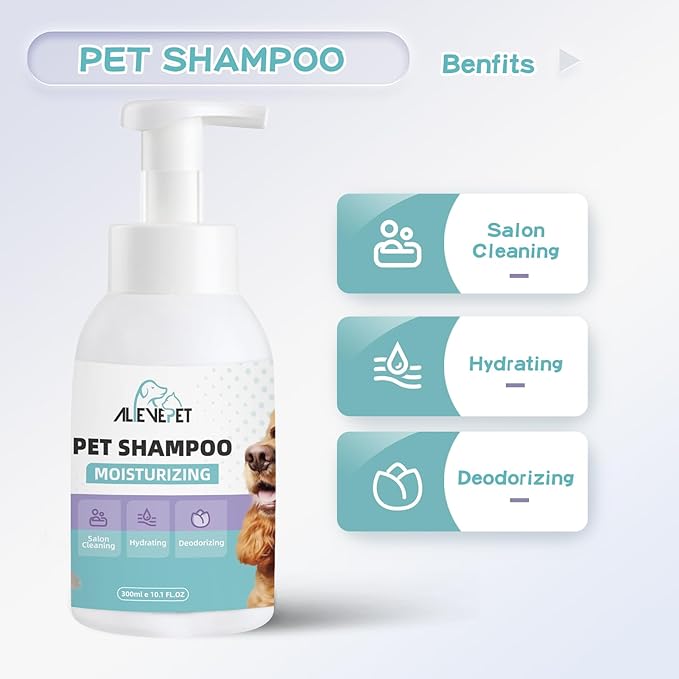 Dog Shampoo - Effective and Gentle Shampoo for Dogs and Cats with Natural Extracts- 300mlï¼10.1 FL.OZï¼
