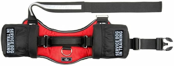 Doggie Stylz Service Dog in Training Harness with Removable Saddle Bag Backpack Harness Carrier Traveling Bag. 2 Patches. Please Measure Dog Before Ordering