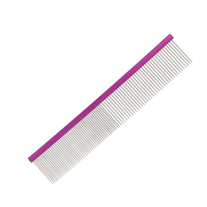 Greyhound Comb For Dogs, Metal Dog Comb Cat Comb For Removing and Knots Dog Combs with Rounded Ends Dog Combs For Grooming Matting Grooming Tool For Long Short Haired Dog