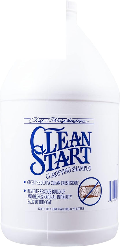 Chris Christensen Dog Shampoo & Conditioner Gallon Bundle, Clean Start Clarifying Shampoo + After U Bathe Final Rinse Solution + Day to Day Moisturizing Condiutioner, Groom Like a Proffesional