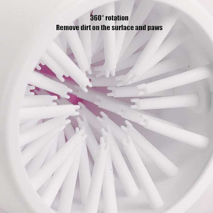 Dog Paw Washer Cup, Protable Safe and Non_rritating Dog Paw Washer Feet Cleaner for Dog for Dogs for Paws(pink)