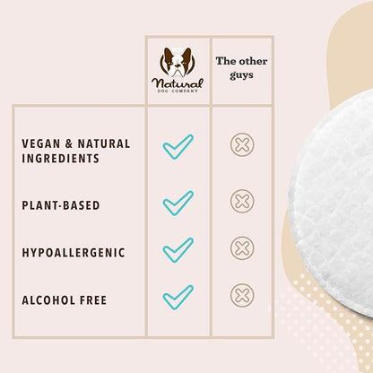 Natural Dog Eye Wipes for Dogs -100 Ct- Soothing Dog Eye Wipes with Natural, Non-Irritating Ingredients Green Tea & Goldenseal, Effective Dog Tear Stain Remover Wipe & Dog Eye Gunk Remover Wipe, Vegan