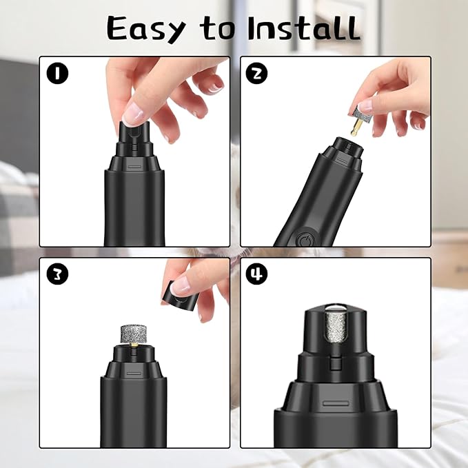 5Pcs Dog Nail Grinder Diamond Tip Replacement Heads Replaceable Paws Dog Claw Grinder Bits Pet Paws Grooming Accessories