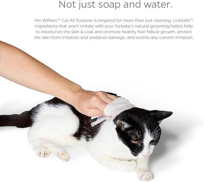 Pet Parents® Pet WiPees Cat All Purpose Cat Wipes, Pet Wipes, All Purpose Wipes for Cats & Cat Bath Wipes, Cat Cleaning Wipes (100 Count (Pack of 1), Calming)