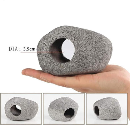 Norgail Aquarium Stone Hideaway Ornament Cichlid Shrimp Breeding Hiding Cave (Large)