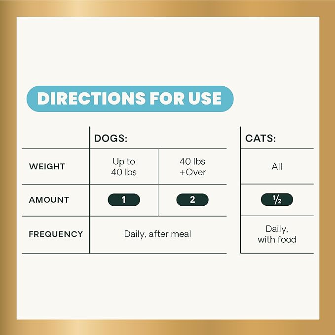 VetriScience Extra Strength Gut Health Probiotic & Prebiotic Digestive Supplements for Dogs & Cats, Gas & Diarrhea & Immune Support, Easy-Open Capsules, 180 Count - New Look