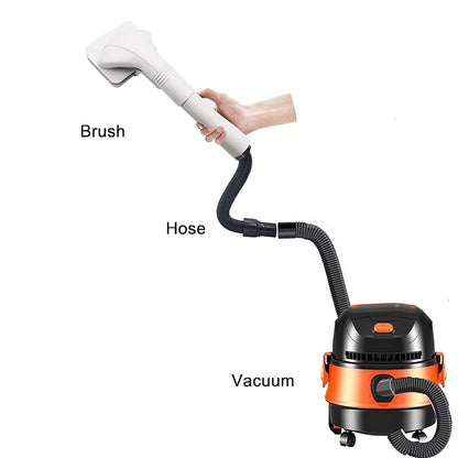 Dog Cat Brush for Shedding and Grooming,Self Cleaning Slicker Brush,Massage the skin,Easy to Clean Comb for Long or Short Haired Pets,Also use with Vacuum,Compatible with Vac 32&35mm