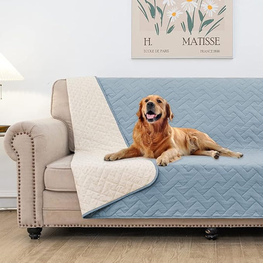 fuguitex Waterproof Dog Bed Cover Couch Cover for Pet Anti-Slip Cat Mat Pet Pad Blanket for Sofa Chair Recliner Bed Furniture Protrctor