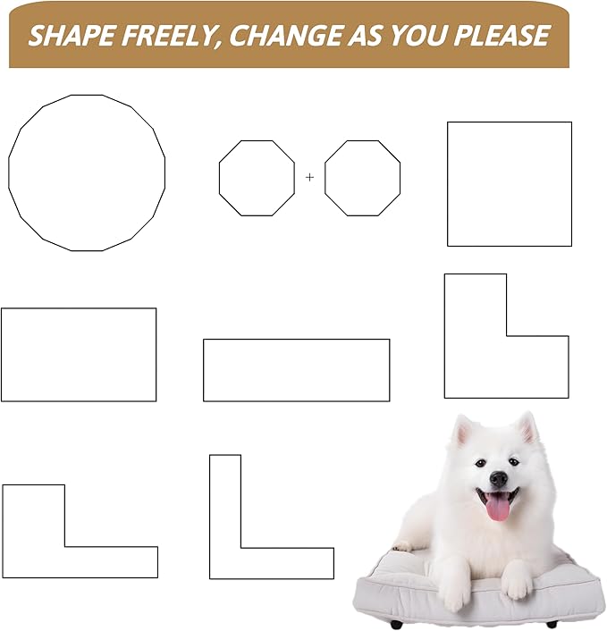 16 Panel Dog Playpen,Heavy Duty Metal Outdoor Indoor Dog Playpen for Puppies and Small Animals,Black