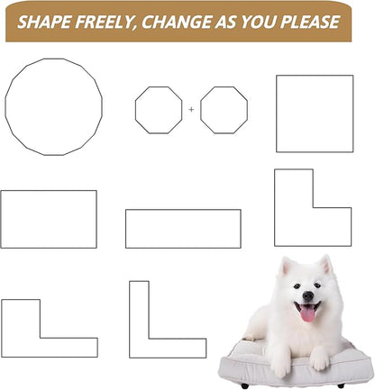 16 Panel Dog Playpen,Heavy Duty Metal Outdoor Indoor Dog Playpen for Puppies and Small Animals,Black