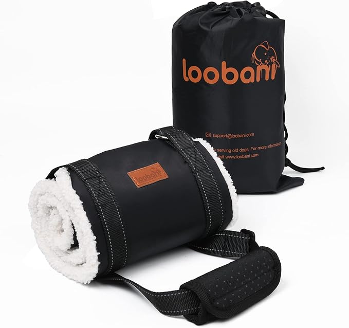 LOOBANI Portable Dog Sling for Back Legs, Hip Support Harness to Help Lift Dogs Rear for Canine Aid and Old K9 Cruciate Ligament Rehabilitation