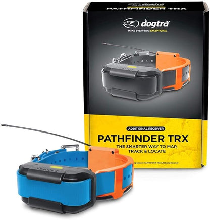 Dogtra Pathfinder TRX Additional Receiver 9-Mile 21-Dog Expandable Waterproof Smartphone GPS-Only Tracking Collar with 2-Second Update Rate, No Subscription Fee, Free Satellite Map