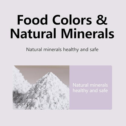 Natural Mineral Bird Perch for Cage Parrot Perch Platform for Beak Grinding Claw Trimming & Chewing Chew Toy for Parakeets Cockatiels Conures Birds Cage Accessories (Gradient Purple, 4.7")