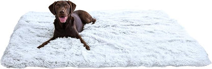 Best Friends by Sheri Calming Shag Dog Blanket with Non-Skid, Water Resistant Base, Frost Gray, 60" x 80"