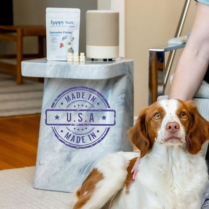 Happy Wax Lavender Fields Scented Wax Melts for Dog Owners – Odor Eliminating, Calming, Pet-Safe, Non-Toxic, Dye-Free, Perfect for Use with Wax Warmers - 4 oz Pouch