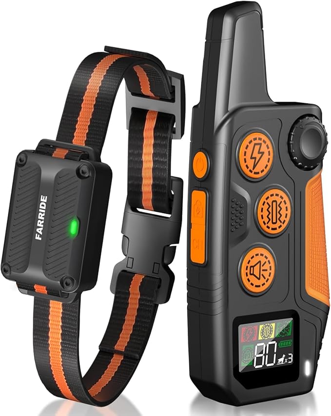 Dog Shock Collar - [2025 Newly Released] 3300Ft Dog Training Collar with Remote for Small Medium Large Dogs, IPX7 Waterproof E Collar for Dogs Training Rechargeable with Unique Shock-Lock