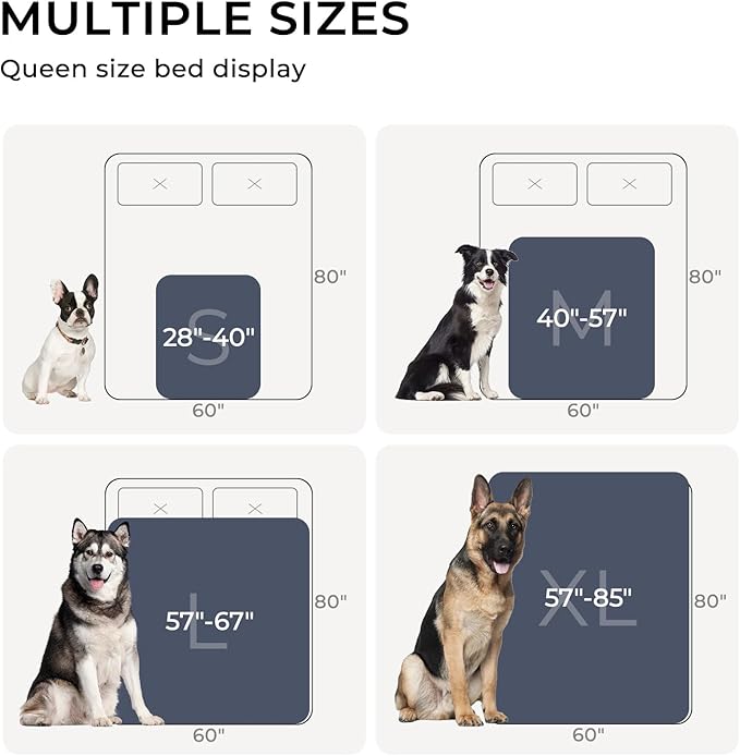 Luciphia Waterproof Dog Cat Blanket Fluffy Thick Fleece Pet Blanket,Washable Double Sided Sherpa Calming Blankets Flower Print Blankets for Medium Large Dogs Cats(Dark Grey,57x40 inches)