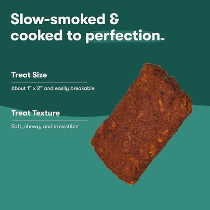 Jinx Tenders Salmon Jerky Dog Treats, All-Natural Ingredients, Soft and Chewy, Low-Calorie, Slow-Smoked Salmon & Pumpkin, No Fillers, 5oz, 6 Pack