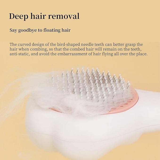 3PCS Cat Brush with Release Button,Dog Brush,Cat Brush Dog Brush for Shedding Grooming, Cat Brushes for Indoor Cats, Dog Grooming Brush Pet Brush for Semi-Short to Semi-Long Hair