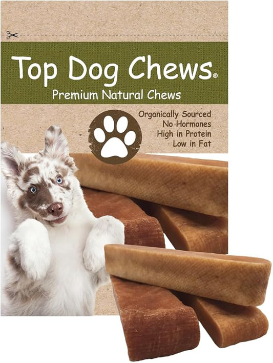 Top Dog Chews  Large/XL Himalayan Yak Cheese for Dogs, 100% Natural & Long-Lasting Dog Treats, Gluten Free & Digestible Cheese Sticks, Sold by The Pound (1LB, ~3 Dog Chews)