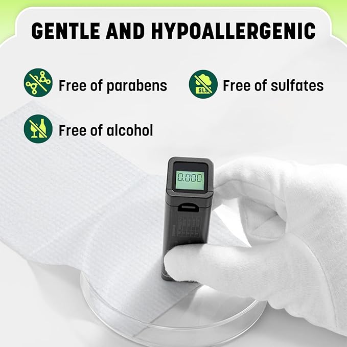 Dog Wipes for Paws and Butt, Plant-Based Large Pet Wipes for Dogs/Cats Hypoallergenic, 8X9 Inch Easy to Use Dog/Cat/Puppy Cleaning Grooming Wipes, Gentle, Degradable (100 Count,Unscented)