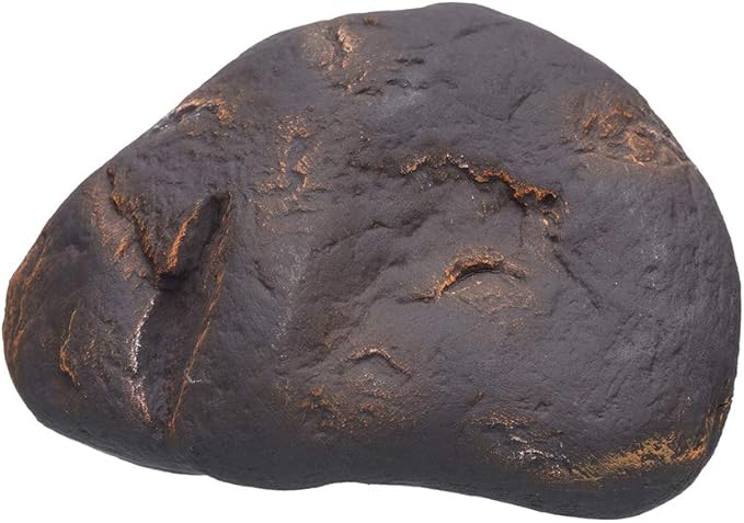 Plecoceramics Cichlid Stone Decoration - Aquarium cave for Cichlids, Betta, Small Fish - Fish Tank Hideway Decor - Betta Toys Hideout Stones House (Magma Stone Large)