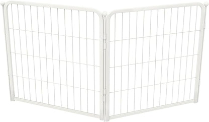 FXW Homeplus Dog Playpen for Indoor Use - Stress-Free and Safe Play, Heavy Duty 24 Inch 2 Panels Dog Pen for Puppies and Small Dogs, White_atented