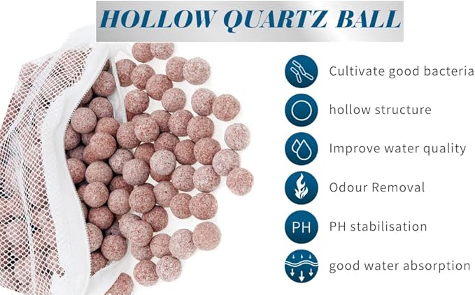 ALEGI 2 lbs Aquarium Ceramic Bio Filter Media Sphere for Freshwater Aquarium and Marine Fish Tank Sump, Canister Filter, Koi Ponds (2 lbs)