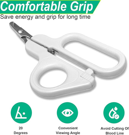 Professional Small Cat and Dog Nail Clippers Sharp Blades Stainless Steel Pet Nail Trimmers with Safety Lock to Avoid Injury for Cats Rabbits Dogs Small Animals