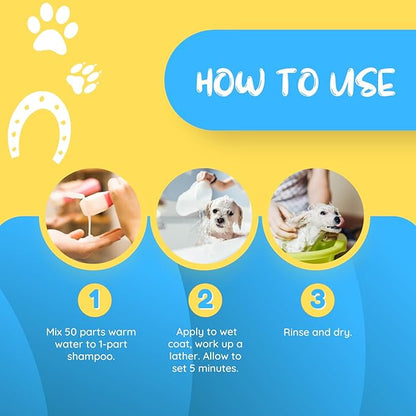 Kelco by Laube Deshedding Shampoo - Deshedder Anti-Itch Shampoo for Pets - Natural, Hypoallergenic, Cruelty-Free, Biodegradable Formula for Grooming Dogs, Cats, & Pets (50:1 Concentrated, 11 fl oz)