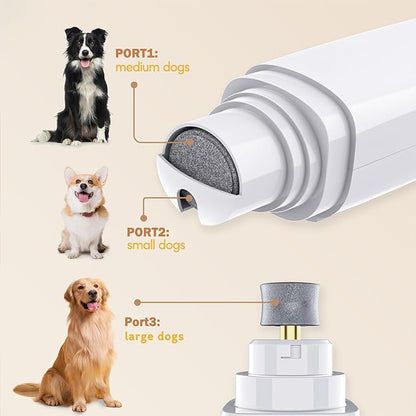 Dog Nail Grinder, Dog Paw Trimmer Quite, 2-Speed Pet Nail Grinder for Dogs, Efficient Paw Trimmer for Dogs, Professional Dog Cat Pet Nail Grinder and Paw Trimmer Grooming Kit for Eyes, Ears and Feet