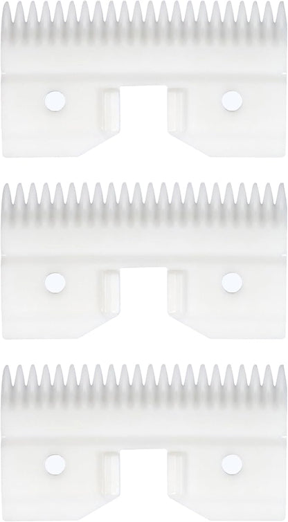3PCS Ceramic Coarse Pet Replacement Blade Cutter Compatible with Andis 64440, Compatible with Oster A5, Compatible with Walh KM Series Clippers, 22 Teeth