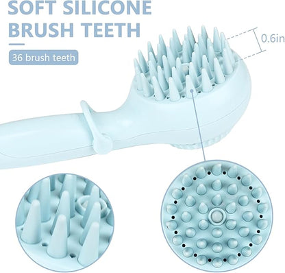 Dog Shower Brush Attachment - Pet Shower Attachment Dog Shower for Gentle Grooming, Easy to Use Dog Shower for Home Grooming, Dog Bath Brush for Deep Cleaning
