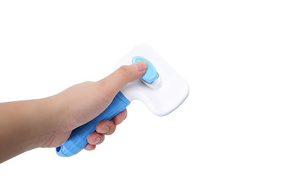 K-KINDEDGE Self Cleaning Slicker Brush,Dog Brush & Cat Brush with Massage Particles,Removes Loose hair & Tangles,Skin Friendly & Promote Circulation (Sky Blue)